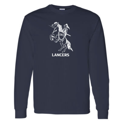 Gildan Unisex Lancers Crest Printed Long Sleeve Thumbnail