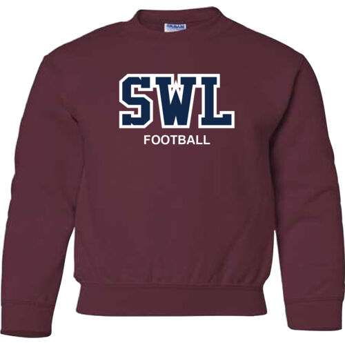 Gildan Youth Custom Athletics Twill Crewneck Thumbnail