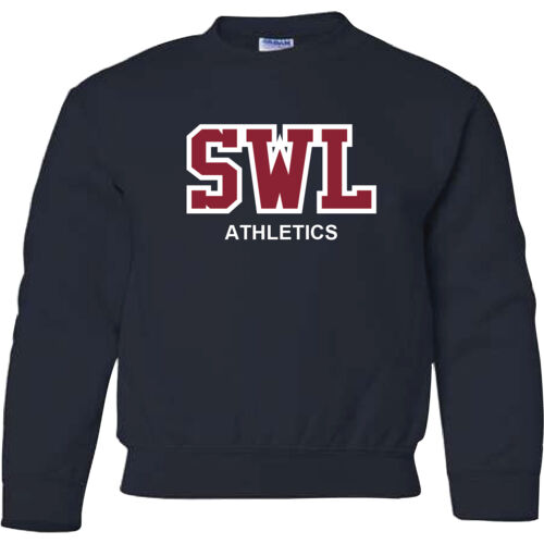Gildan Youth Custom Athletics Twill Crewneck Thumbnail